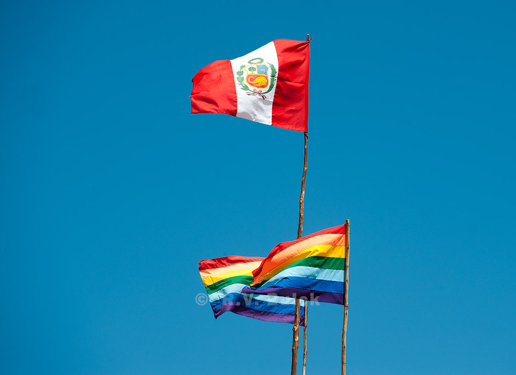 Peru and Cusco Flags